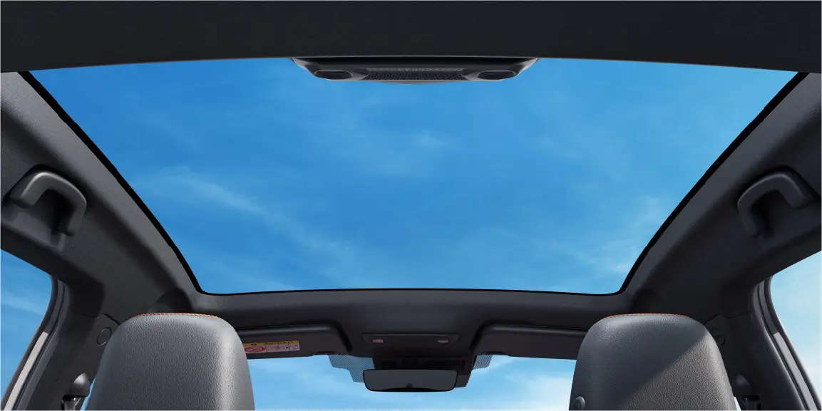 Panoramic glass roof of the VinFast VF 6