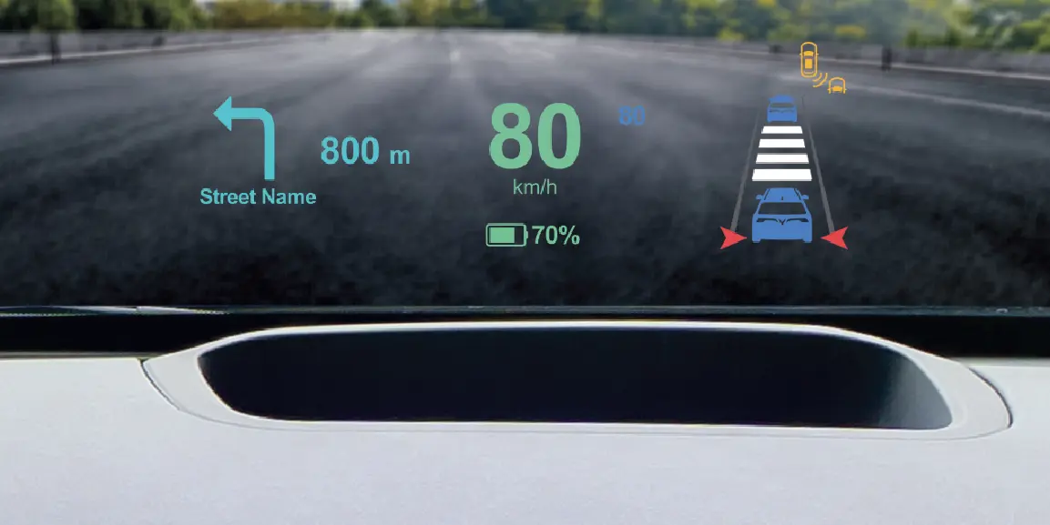 Colour head-up display in the VinFast VF 6